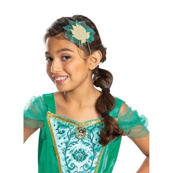 NWT princess jasmine deluxe light up Halloween costume jumpsuit with headpiece - Picture 7 of 7